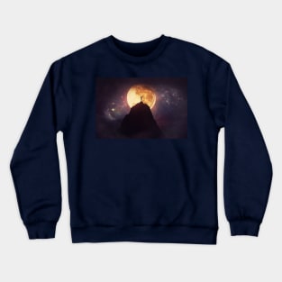 conquering the full moon Crewneck Sweatshirt